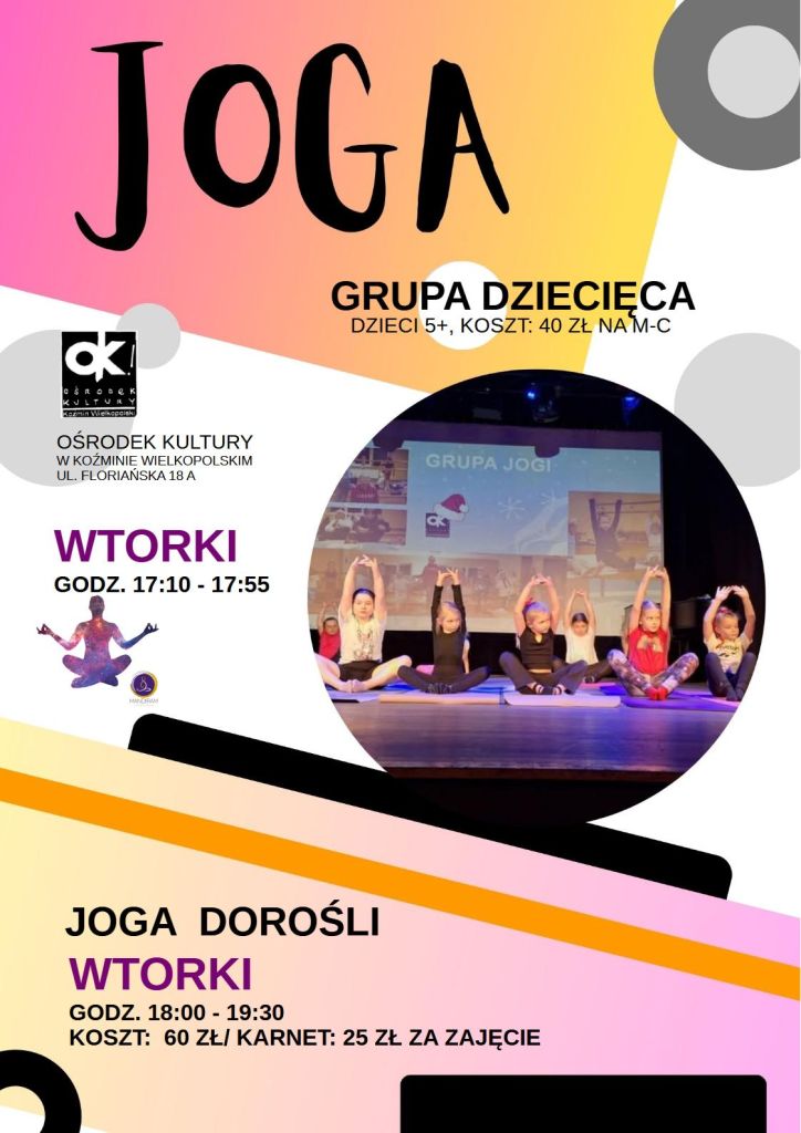 JOGA DLA DZIECI I DOROSŁYCH -ZAJĘCIA