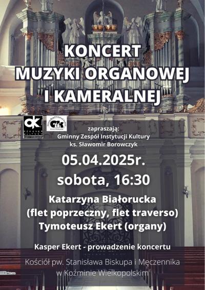 5 KWIETNIA KONCERT ORGANOWY
