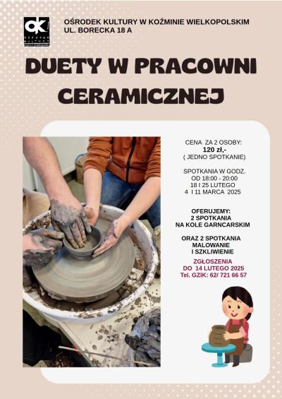 DUETY W PRACOWNI CERAMICZNEJ