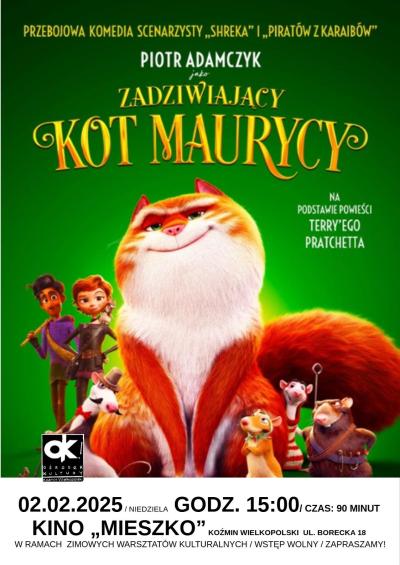 FILM ANIMOWANY DLA DZIECI  W RAMACH ZIMOWYCH WARSZTATÓW KULTURALNYCH