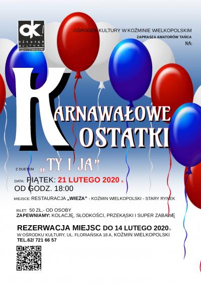 KARNAWAŁOWE OSTATKI 2020