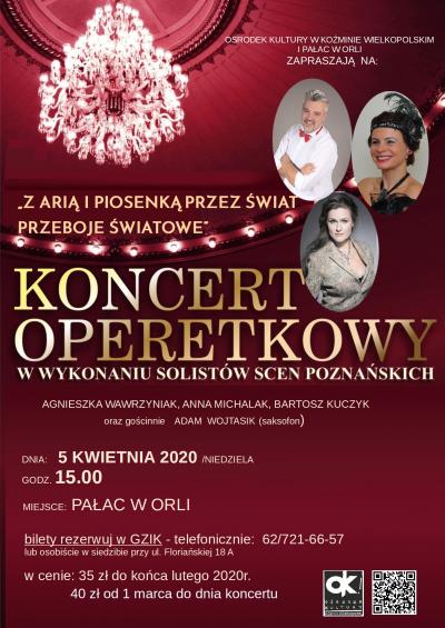 KONCERT OPERETKOWY W PAŁACU W ORLI