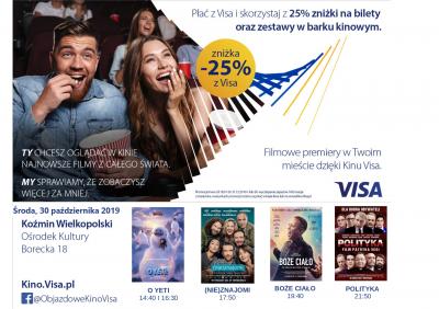 ZBLIŻENIOWE KINO VISA PAŹDZIERNIK '2019