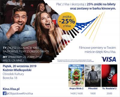 zbliżeniowe kino visa wrzesień 2019