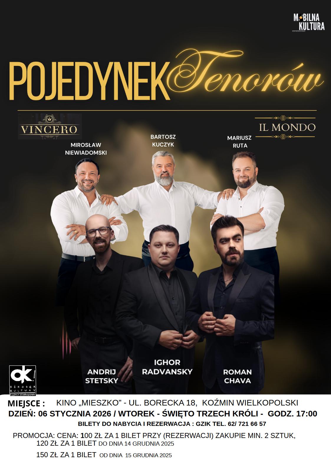 KONCERT Z OKAZJI ŚWIĘTA TRZECH KRÓLI W KINIE 