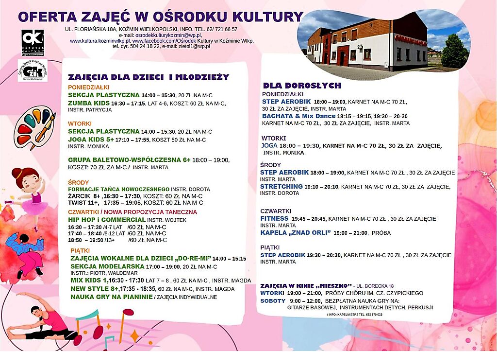 NASZE OFERTY ZAJĘĆ OK! 2026/2027