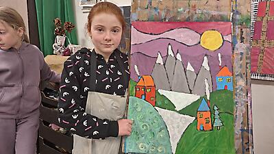 ZAJĘCIA  W SEKCJI PLASTYCZNEJ