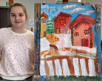 ZAJĘCIA  W SEKCJI PLASTYCZNEJ