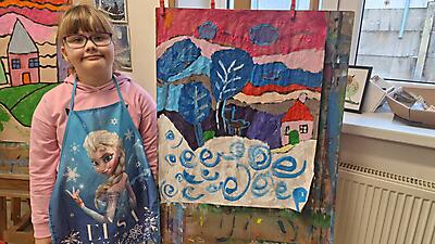 ZAJĘCIA  W SEKCJI PLASTYCZNEJ