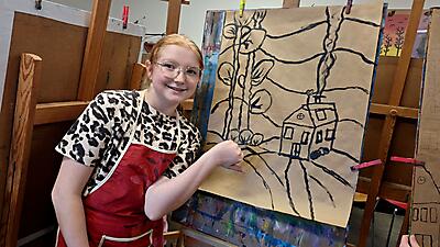 PRACA NAD NOWĄ WYSTAWĄ 