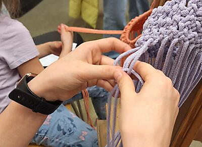 MAKRAMA KOSZYCZEK - WARSZTATY