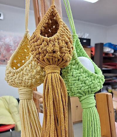 MAKRAMA KOSZYCZEK - WARSZTATY