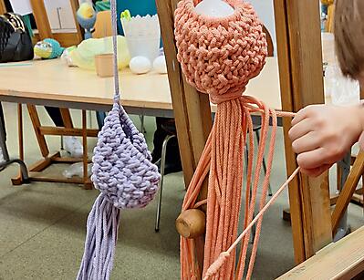 MAKRAMA KOSZYCZEK - WARSZTATY