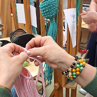 MAKRAMA KOSZYCZEK - WARSZTATY