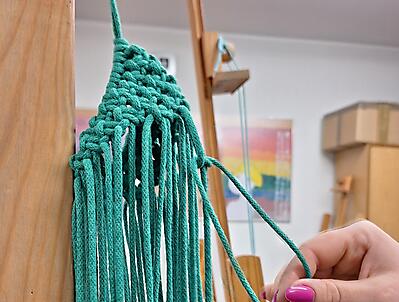 MAKRAMA KOSZYCZEK - WARSZTATY