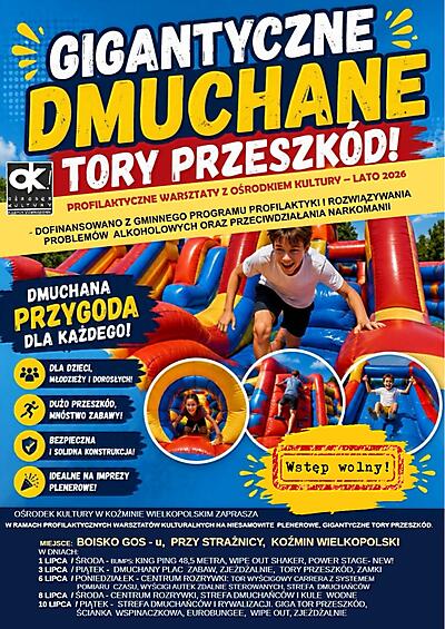 DMUCHANE TORY PRZESZKÓD - LATO 2026