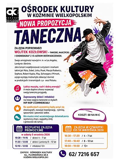 HIP HOP i COMMERCIAL - NOWA PROPOZYCJA TANECZNA