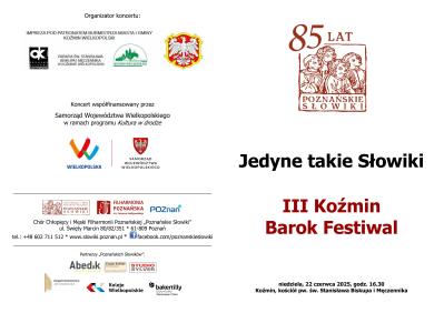 III KOŹMIN BAROK FESTIWAL - FOTO