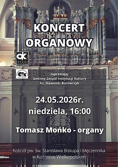 MAJ 2026 - KONCERTY ORGANOWE