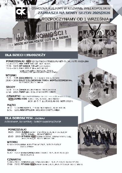 NOWY SEZON ZAJĘĆ RELAKS.-TANECZNYCH 2025/2026