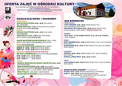 ZAJĘCIA W OK! - 2026/ 2027